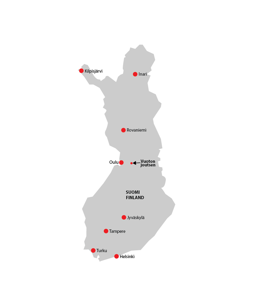 Kartta Vuoton Joutsen